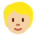 Twitter里的人物：中浅肤色emoji表情