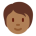 Twitter里的人物：中深色肤色emoji表情