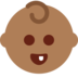 Twitter里的宝宝：中黑肤色emoji表情