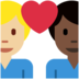 Twitter里的情侣: 男人男人较深肤色中等-浅肤色emoji表情