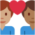 Twitter里的情侣: 男人男人中等-深肤色中等肤色emoji表情