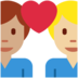 Twitter里的情侣: 男人男人中等-浅肤色中等肤色emoji表情