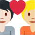 Twitter里的情侣: 成人成人较浅肤色中等-浅肤色emoji表情