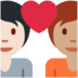 Twitter里的情侣: 成人成人较浅肤色中等肤色emoji表情