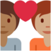 Twitter里的情侣: 成人成人中等-深肤色中等肤色emoji表情