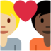 Twitter里的情侣: 成人成人中等-浅肤色较深肤色emoji表情