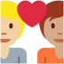 Twitter里的情侣: 成人成人中等-浅肤色中等肤色emoji表情