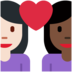 Twitter里的情侣: 女人女人较浅肤色较深肤色emoji表情