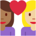 Twitter里的情侣: 女人女人中等-深肤色中等-浅肤色emoji表情