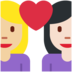 Twitter里的情侣: 女人女人中等-浅肤色较浅肤色emoji表情