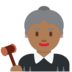Twitter里的女法官：中黑肤色emoji表情