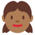 Twitter里的女孩：中黑肤色emoji表情