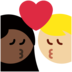Twitter里的亲吻: 女人男人中等-浅肤色较深肤色emoji表情