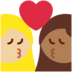 Twitter里的亲吻: 女人女人中等-浅肤色中等-深肤色emoji表情