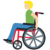 Twitter里的手动轮椅男：中浅肤色emoji表情