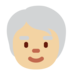 Twitter里的老年人：中浅肤色emoji表情