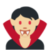 Twitter里的吸血鬼：中等浅肤色emoji表情