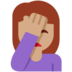 Twitter里的女性面部按摩：中等肤色emoji表情