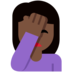 Twitter里的女性面部按摩：深色肤色emoji表情