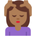 Twitter里的女性按摩：中黑肤色emoji表情