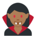 Twitter里的女吸血鬼：中黑肤色emoji表情