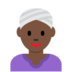 Twitter里的戴头巾的女人：深色肤色emoji表情