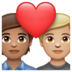 WhatsApp里的情侣: 成人成人中等肤色中等-浅肤色emoji表情