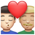 WhatsApp里的亲吻: 男人男人较浅肤色中等-浅肤色emoji表情