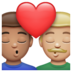 WhatsApp里的亲吻: 男人男人中等肤色中等-浅肤色emoji表情