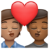 WhatsApp里的亲吻: 成人成人中等肤色中等-深肤色emoji表情