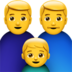 苹果系统里的家庭：男人，男人，男孩emoji表情