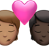 苹果系统里的亲吻: 成人成人中等肤色较深肤色emoji表情