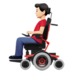 苹果系统里的坐电动轮椅的男人：浅肤色emoji表情