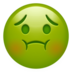 苹果系统里的恶心、绿色的脸emoji表情
