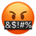 苹果系统里的骂人说脏话的脸emoji表情