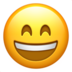 苹果系统里的微笑的脸和微笑的眼睛emoji表情