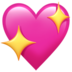 苹果系统里的闪闪发光的心emoji表情