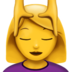 苹果系统里的按摩的女人emoji表情