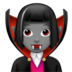 苹果系统里的女吸血鬼：中等肤色emoji表情