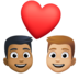 Facebook上的情侣: 男人男人中等-深肤色中等-浅肤色emoji表情