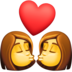 Facebook上的吻：女人，女人emoji表情