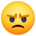 Facebook上的愤怒的红脸emoji表情