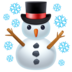 Facebook上的雪人emoji表情