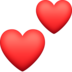 Facebook上的两颗心emoji表情