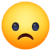 Facebook上的伤心的脸emoji表情