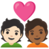 安卓系统里的情侣: 成人成人较浅肤色中等-深肤色emoji表情