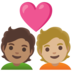 安卓系统里的情侣: 成人成人中等肤色中等-浅肤色emoji表情