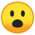 安卓系统里的张开嘴(惊讶)的脸emoji表情