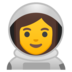 安卓系统里的女宇航员emoji表情