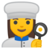 安卓系统里的女厨师emoji表情